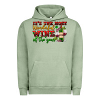 Pigment Oil Green its the most wonderful wine of the year Urban Hoodie - AdoDesignShop