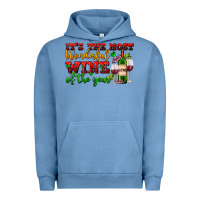 Pigment Pebble Blue its the most wonderful wine of the year Urban Hoodie - AdoDesignShop