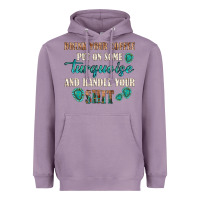 Lavender drink your coffee and handle your shit Heavyweight Hoodie - texasbilliewilder
