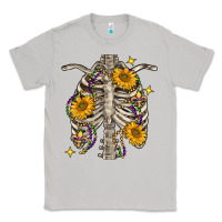 Moon Dust mardi gras chest sunflowers skeleton Classic Tee - FaDigitalArtStudio