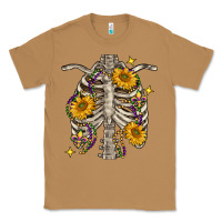 Toasted Coconut mardi gras chest sunflowers skeleton Classic Tee - FaDigitalArtStudio