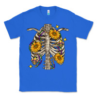 True Royal mardi gras chest sunflowers skeleton Classic Tee - FaDigitalArtStudio
