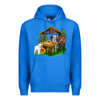 True Royal jesus holy night cows and sunflowers Premium Hoodie - AdoDesignShop