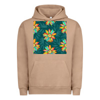 Pigment Burro colorful tropical flowers seamless pattern Urban Hoodie - BundleAndBundleShop