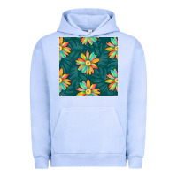 Pigment Grape Ice colorful tropical flowers seamless pattern Urban Hoodie - BundleAndBundleShop
