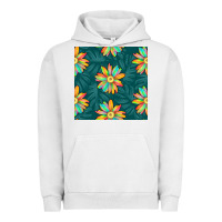 Pigment Lunar Rock colorful tropical flowers seamless pattern Urban Hoodie - BundleAndBundleShop