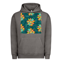 Pigment Tornado colorful tropical flowers seamless pattern Urban Hoodie - BundleAndBundleShop