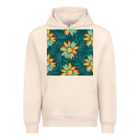 Sandshell colorful tropical flowers seamless pattern Urban Hoodie - BundleAndBundleShop