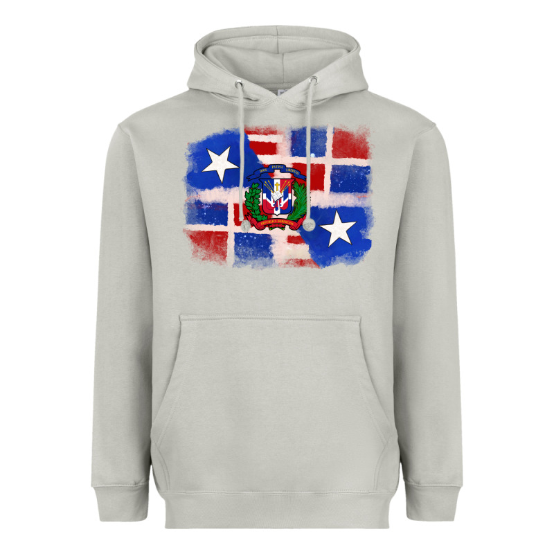 Dominican And Puerto Rico Flag Heavyweight Hoodie by texasbilliewilder | Teevron