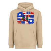 Mushroom dominican and puerto rico flag Heavyweight Hoodie - texasbilliewilder