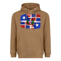 Toasted Coconut dominican and puerto rico flag Heavyweight Hoodie - texasbilliewilder