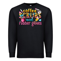 Black coffee scrubs and rubber gloves Premium Sweatshirt - texasbilliewilder