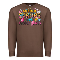 Chestnut coffee scrubs and rubber gloves Premium Sweatshirt - texasbilliewilder