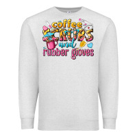 Oatmeal Heather coffee scrubs and rubber gloves Premium Sweatshirt - texasbilliewilder