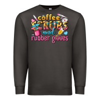 Smoke coffee scrubs and rubber gloves Premium Sweatshirt - texasbilliewilder