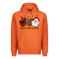 Carrot peace love santa Premium Hoodie - JahusDesignShop