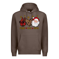 Coffee peace love santa Premium Hoodie - JahusDesignShop