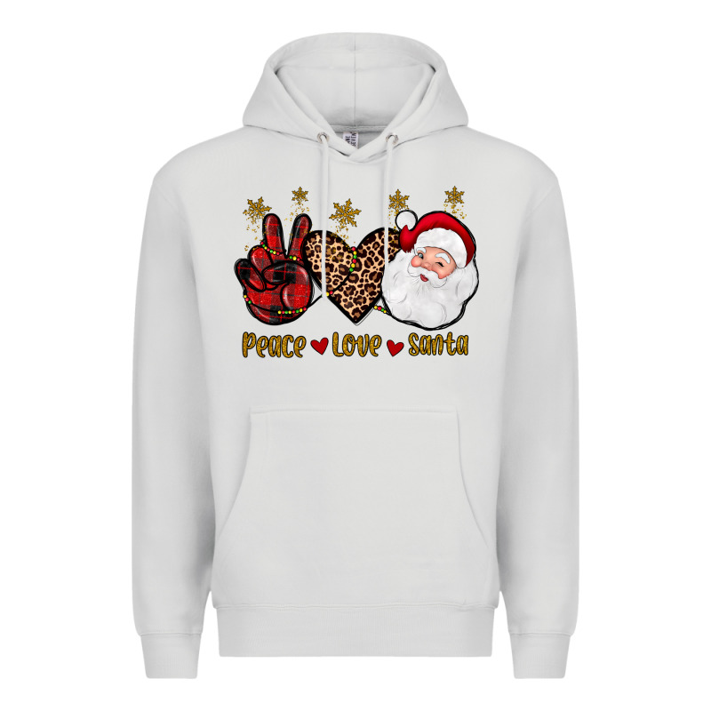 Peace Love Santa Premium Hoodie by JahusDesignShop | Teevron