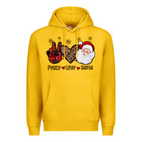 Lemon peace love santa Premium Hoodie - JahusDesignShop