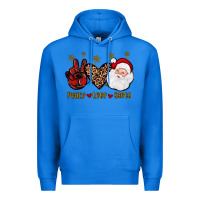 True Royal peace love santa Premium Hoodie - JahusDesignShop
