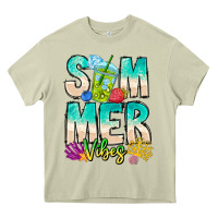 Mossy Summer Vibes Heavy Core Tee - CowhideDigitalArt