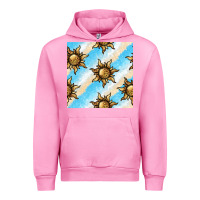 Fuchsia Pink leopard sun seamless pattern Urban Hoodie - BundleAndBundleShop