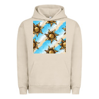 Pigment French Oak leopard sun seamless pattern Urban Hoodie - BundleAndBundleShop