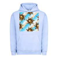 Pigment Grape Ice leopard sun seamless pattern Urban Hoodie - BundleAndBundleShop