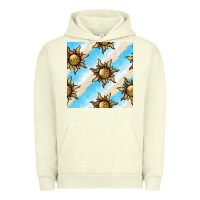Leopard Sun Seamless Pattern Urban Hoodie | Teevron