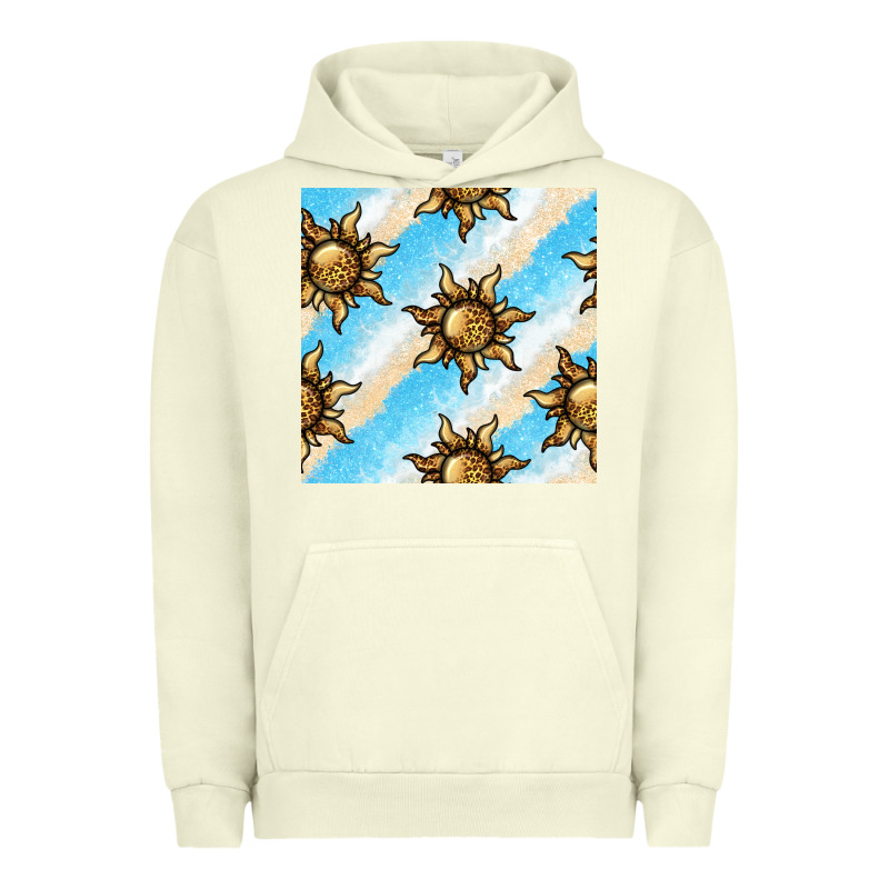 Leopard Sun Seamless Pattern Urban Hoodie by BundleAndBundleShop | Teevron