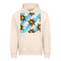 Sandshell leopard sun seamless pattern Urban Hoodie - BundleAndBundleShop