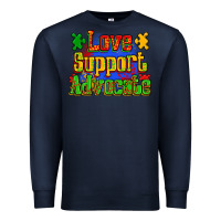 Navy love support advocate Premium Sweatshirt - Zillion Design Studio