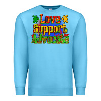 Ocean Blue love support advocate Premium Sweatshirt - Zillion Design Studio