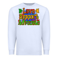 White love support advocate Premium Sweatshirt - Zillion Design Studio