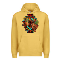 Antique Gold aztec rodeo cowboy christmas Premium Hoodie - JahusDesignShop