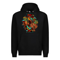 Black aztec rodeo cowboy christmas Premium Hoodie - JahusDesignShop