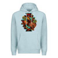 Blue Mist aztec rodeo cowboy christmas Premium Hoodie - JahusDesignShop