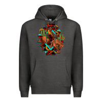 Charcoal Heather aztec rodeo cowboy christmas Premium Hoodie - JahusDesignShop