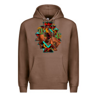 Chestnut aztec rodeo cowboy christmas Premium Hoodie - JahusDesignShop