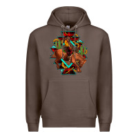 Coffee aztec rodeo cowboy christmas Premium Hoodie - JahusDesignShop