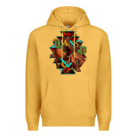 Mustard aztec rodeo cowboy christmas Premium Hoodie - JahusDesignShop