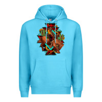 Ocean Blue aztec rodeo cowboy christmas Premium Hoodie - JahusDesignShop