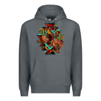 Rock aztec rodeo cowboy christmas Premium Hoodie - JahusDesignShop