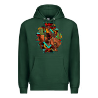 Sports Green aztec rodeo cowboy christmas Premium Hoodie - JahusDesignShop