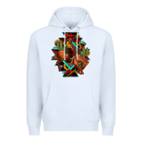 White aztec rodeo cowboy christmas Premium Hoodie - JahusDesignShop