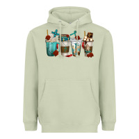 Matcha faith coffee cups Heavyweight Hoodie - texasbilliewilder