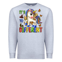 Heather Grey it's ok to be different Premium Sweatshirt - Zillion Design Studio