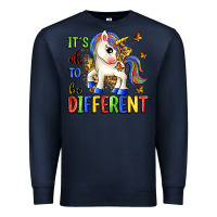 Navy it's ok to be different Premium Sweatshirt - Zillion Design Studio