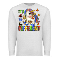 Oatmeal Heather it's ok to be different Premium Sweatshirt - Zillion Design Studio