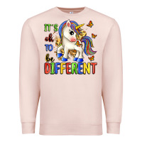 Pale Pink it's ok to be different Premium Sweatshirt - Zillion Design Studio